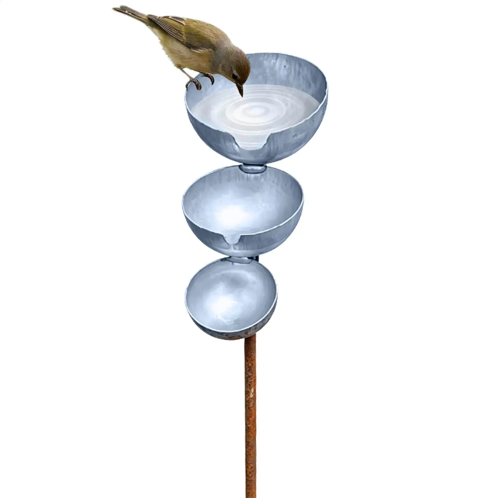 3-layer Bowl Metal Bird Bath Iron Garden Rain Catcher Garden Stake Decorative Bird Water Dispenser Courtyard Decor Stakes
3-layer Bowl Metal Bird Bath Iron Garden Rain Catcher Garden Stake Decorative Bird Water Dispenser Courtyard Decor Stakes