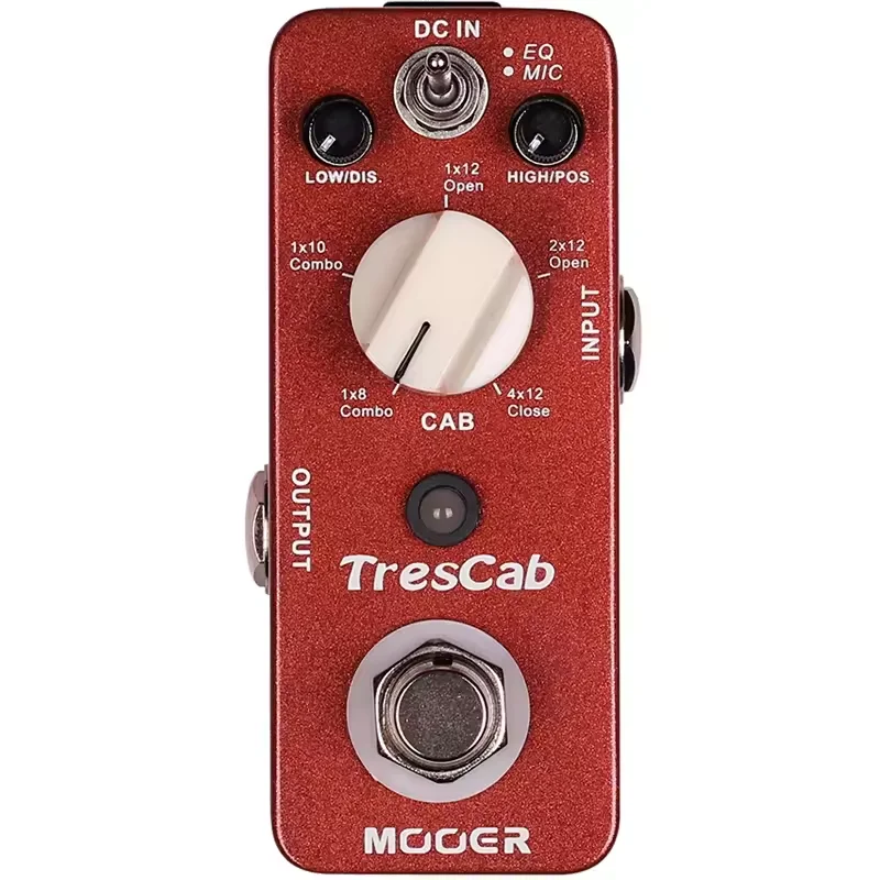 MOOER TresCab Guitar Pedal Effect Digital Cabinet Simulation True Bypass Full Metal Shell Pedal Electric Guitar Accessories
MOOER TresCab Guitar Pedal Effect Digital Cabinet Simulation True Bypass Full Metal Shell Pedal Electric Guitar Accessories