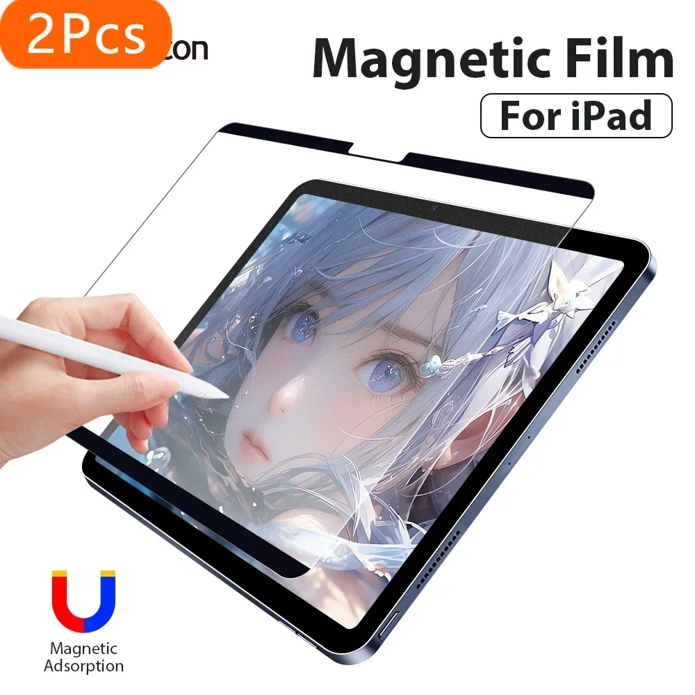 2 шт. магнитная бумажная пленка для Ipad Air 11 M2 5 4 3 2 1 10 9 10-го 9-го поколения Pro 13 M4 2024 12,9 10,2 Mini 6 7 A17 Screen Prot
2 шт. магнитная бумажная пленка для Ipad Air 11 M2 5 4 3 2 1 10 9 10-го 9-го поколения Pro 13 M4 2024 12,9 10,2 Mini 6 7 A17 Screen Prot