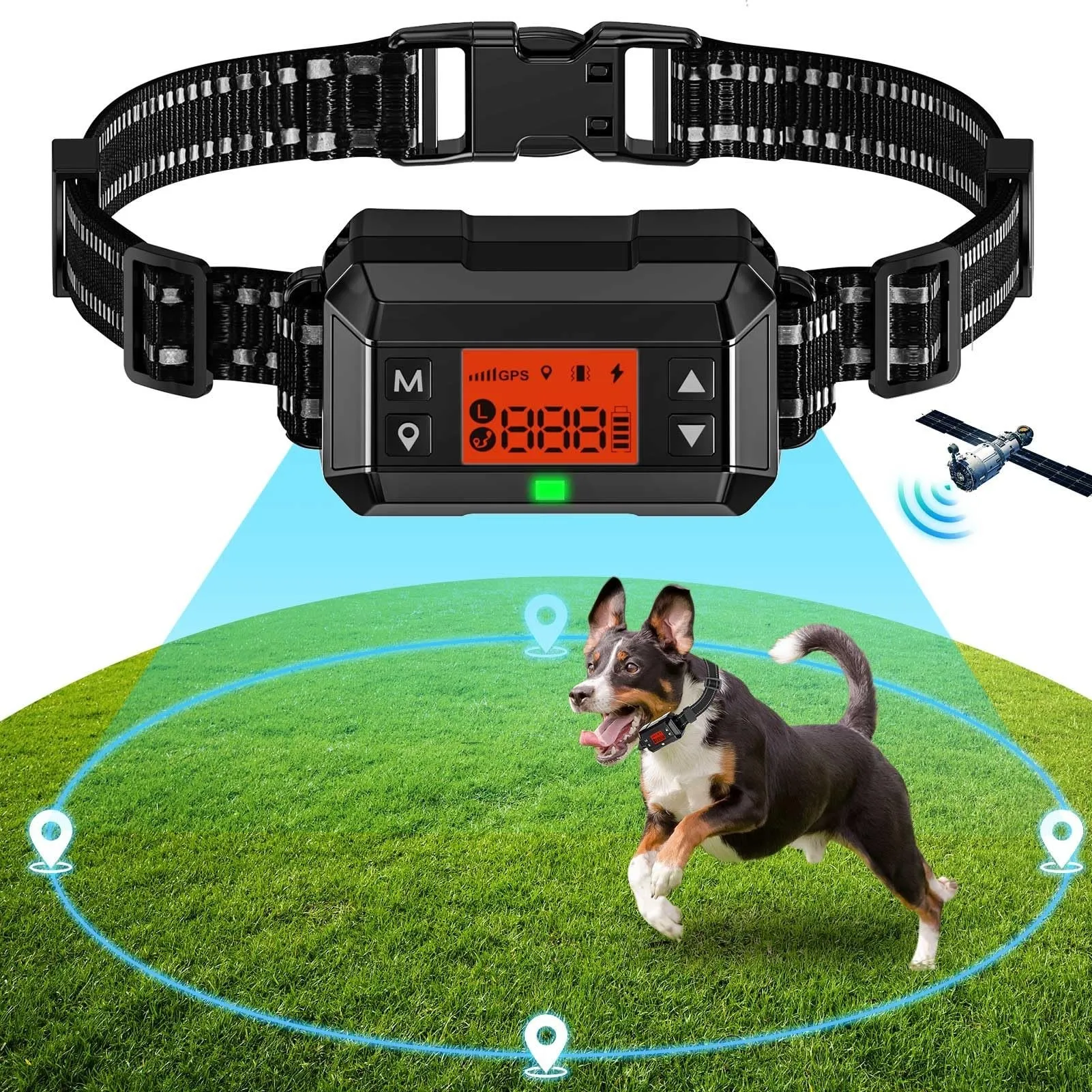 Electronic Pet Dog Fence System Training Collar, Safe Dog Containment System GPS Boundary, Radius Up To 999 Yards, Waterproof
Electronic Pet Dog Fence System Training Collar, Safe Dog Containment System GPS Boundary, Radius Up To 999 Yards, Waterproof