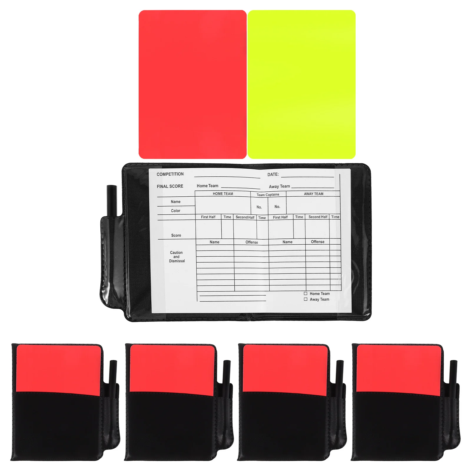 5Sets Football Referee Red Yellow Cards PVC Material Standard Size Lightweight Waterresistant Soccer Official Match Tools School
5Sets Football Referee Red Yellow Cards PVC Material Standard Size Lightweight Waterresistant Soccer Official Match Tools School