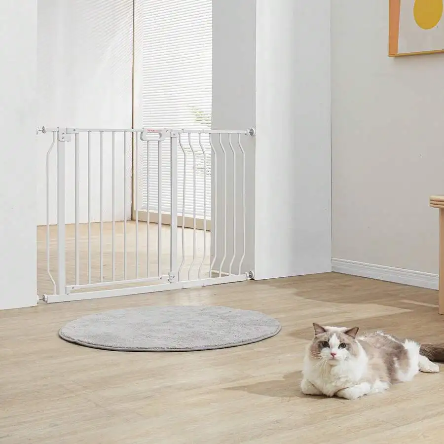 Pet Safety Gate, 29.5" - 51" Wide, 29.5" - 46.4" Wide, 29.5" - 37" Wide, 30" High, Dog Gate For Stairs And Houses, -In Automatic Closing Pet Safety Gate For Children With Pressure Mounting Kit And Wall Mounting Kit, White Or Black
Pet Safety Gate, 29.5" - 51" Wide, 29.5" - 46.4" Wide, 29.5" - 37" Wide, 30" High, Dog Gate For Stairs And Houses, -In Automatic Closing Pet Safety Gate For Children With Pressure Mounting Kit And Wall Mounting Kit, White Or Black