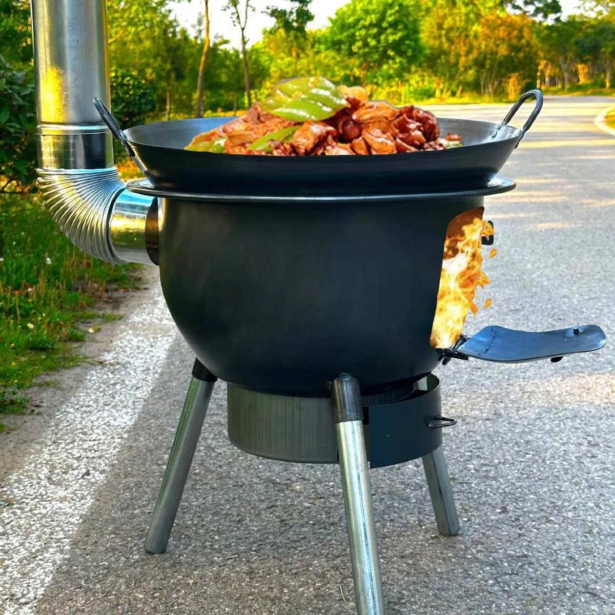 Firewood stove for home use New outdoor stove Rural mobile pot stove
Firewood stove for home use New outdoor stove Rural mobile pot stove