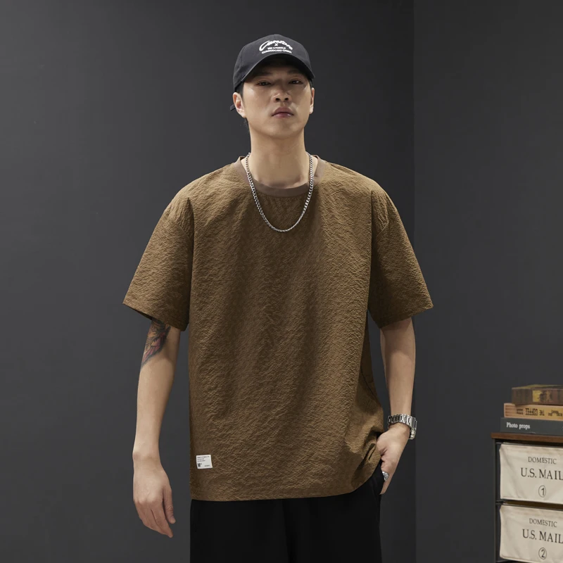 Fashion O-Neck All-match Solid Color Short Sleeve T-Shirts Men's Clothing 2024 Summer New Loose Korean Tops Casual Tee Shirt
Fashion O-Neck All-match Solid Color Short Sleeve T-Shirts Men's Clothing 2024 Summer New Loose Korean Tops Casual Tee Shirt
