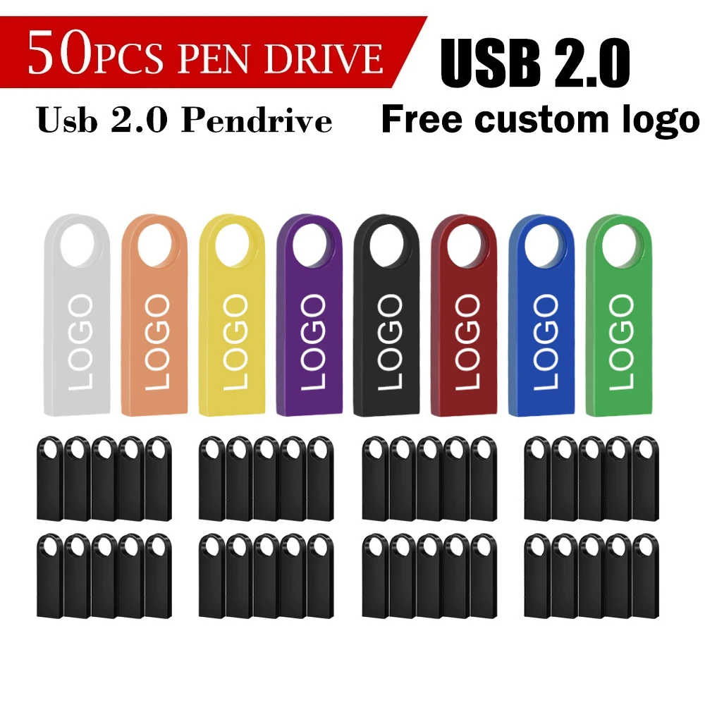 50PCS Flash Drives Metal 64GB Free Logo Black 32GB Pen Drive 16GB Memory Stick Free Key Chain U Disk 8GB 4GB Gift 128MB
50PCS Flash Drives Metal 64GB Free Logo Black 32GB Pen Drive 16GB Memory Stick Free Key Chain U Disk 8GB 4GB Gift 128MB