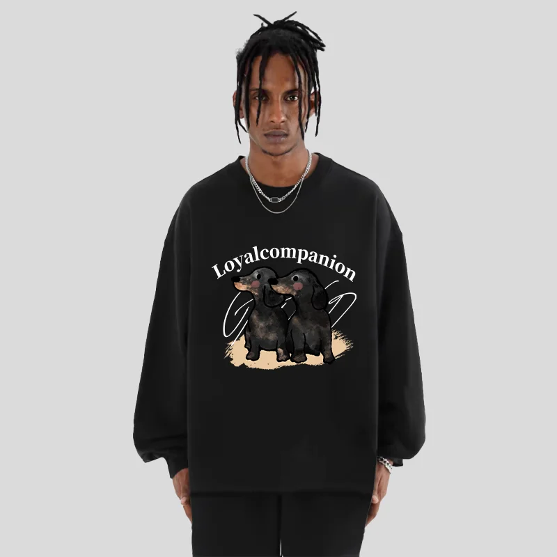 Loyalcompanion Letter Puppy Pattern Print Clothes American Retro Crew Neck Sweatshirts
Loyalcompanion Letter Puppy Pattern Print Clothes American Retro Crew Neck Sweatshirts