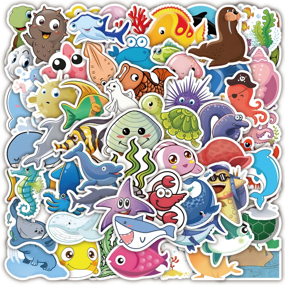 10/30/60PCS Cute Marine Life Animal Stickers Cartoon Decal Laptop Scrapbook Car Water Bottle Luggage Waterproof Sticker Kid Toy
10/30/60PCS Cute Marine Life Animal Stickers Cartoon Decal Laptop Scrapbook Car Water Bottle Luggage Waterproof Sticker Kid Toy