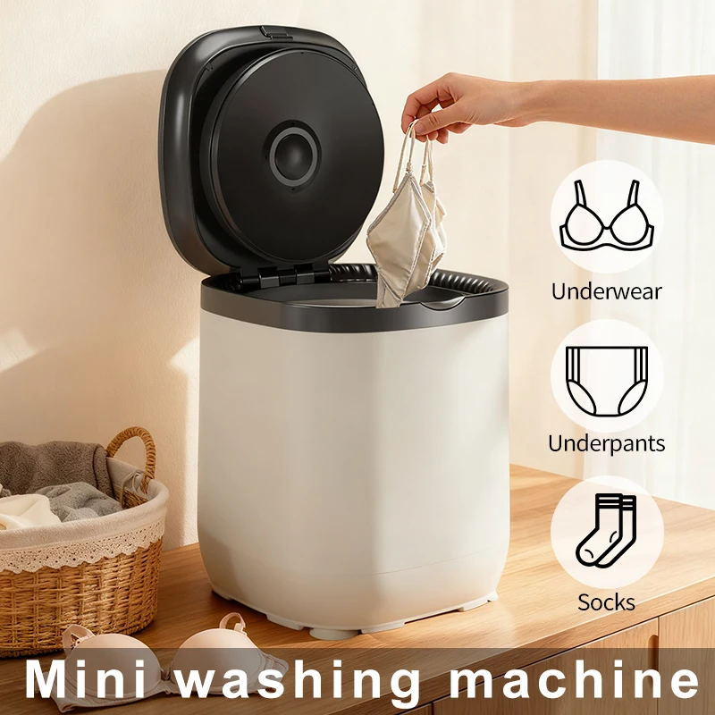Collapsible Portable Washing Machine, Small Travel Laundry Appliance for Socks Underwear Panties, Home & Trip Use
Collapsible Portable Washing Machine, Small Travel Laundry Appliance for Socks Underwear Panties, Home & Trip Use