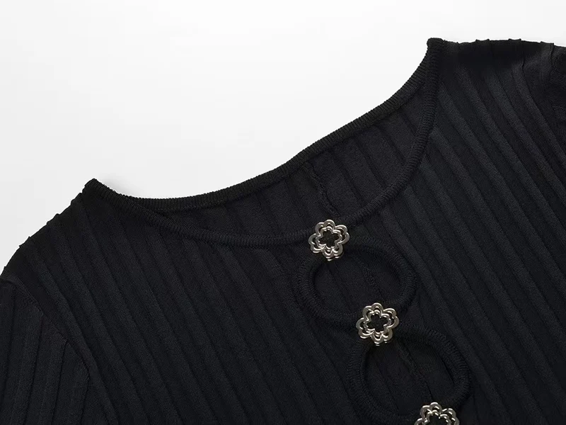 Summer slim-fit Office Ladies elegant mid-length dress 2025 Black knit hollow maxi dress ladies 25A113
Summer slim-fit Office Ladies elegant mid-length dress 2025 Black knit hollow maxi dress ladies 25A113