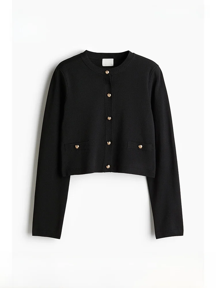 H&M Summer Women's Fashionable Knitted Cardigan Elegant Style Polyester Fiber Long Sleeve Short Length Regular Fit Open Front
H&M Summer Women's Fashionable Knitted Cardigan Elegant Style Polyester Fiber Long Sleeve Short Length Regular Fit Open Front