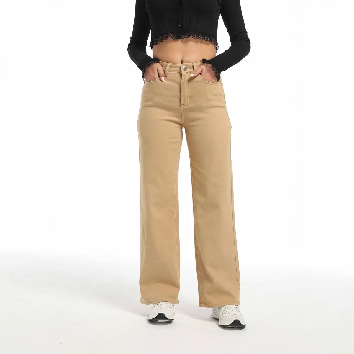 2026 Autumn Jeans Women Long Pant Denim Pants Straight Trousers Elegant Splice Button High Waist Regular Casual Loose Trousers
2026 Autumn Jeans Women Long Pant Denim Pants Straight Trousers Elegant Splice Button High Waist Regular Casual Loose Trousers