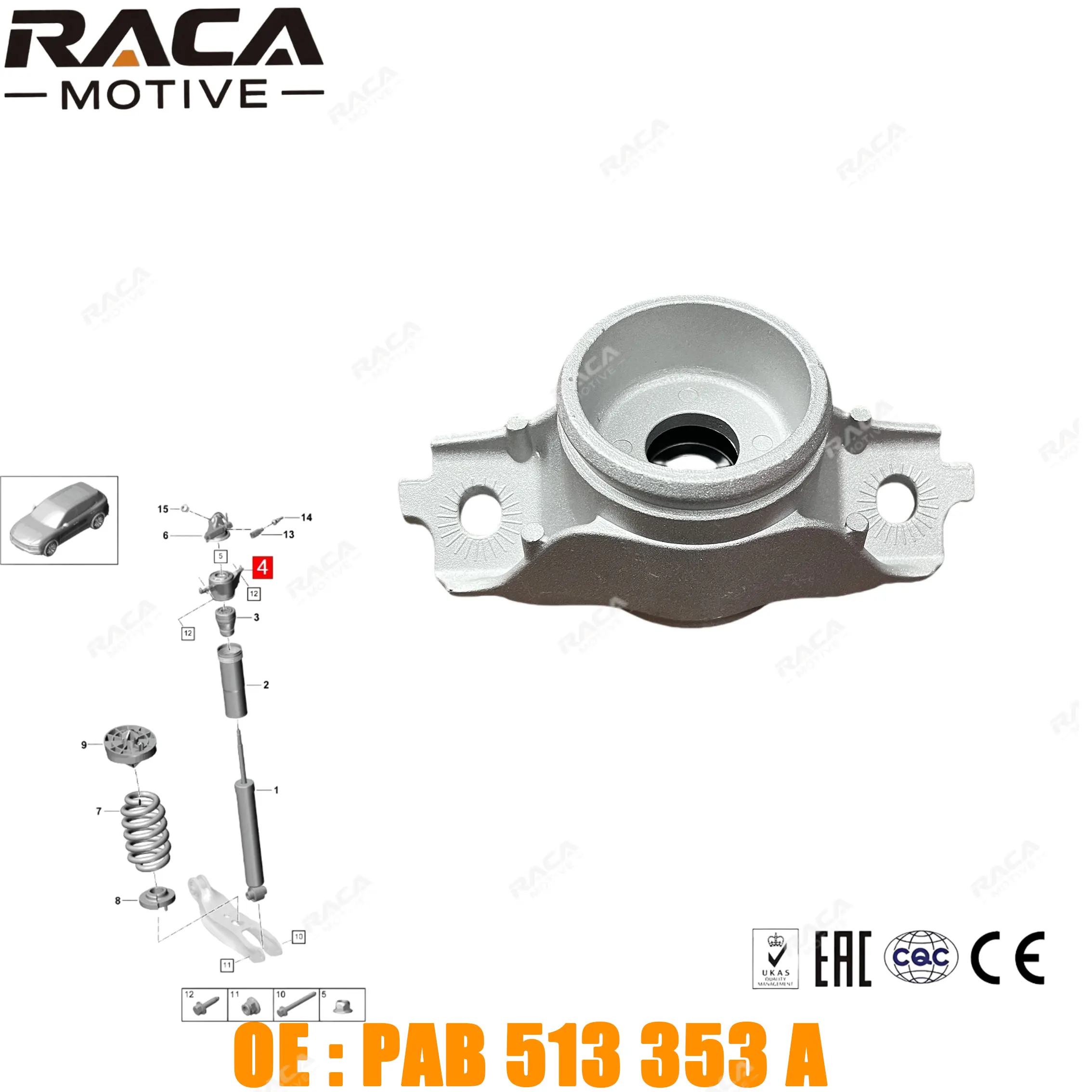 Highquality Rear Axle Shock Absorber Bracket for Porsche Cayenne (9Ya) 2018- Cayenne Coupé (9Yb) 2019- Pab513353A
Highquality Rear Axle Shock Absorber Bracket for Porsche Cayenne (9Ya) 2018- Cayenne Coupé (9Yb) 2019- Pab513353A