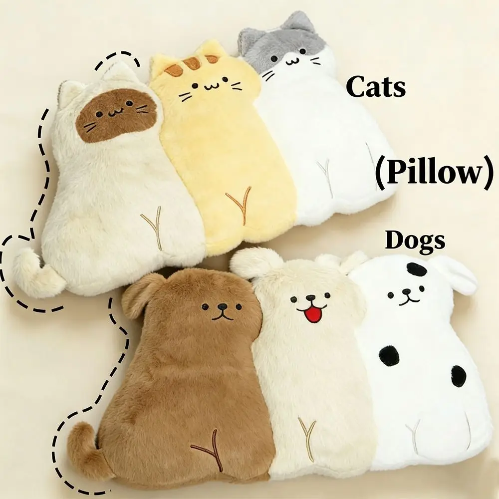 PP Cotton Filled Plush Throw Pillow Cute Cartoon Adorable Companion Animal Shaped Cushion Soft Fluffy Cat Dog Plush Toy
PP Cotton Filled Plush Throw Pillow Cute Cartoon Adorable Companion Animal Shaped Cushion Soft Fluffy Cat Dog Plush Toy