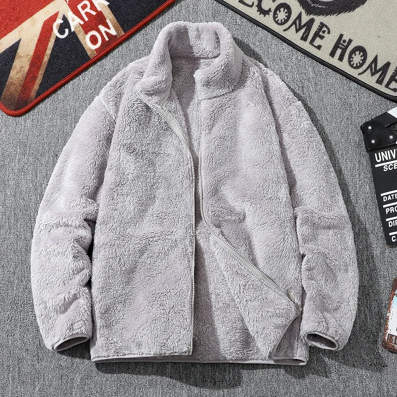 Мужское бархатное пальто кораллового цвета больших размеров, осеннее и зимнее повседневное свободное плюшевое пальто с воротником-стойкой
Мужское бархатное пальто кораллового цвета больших размеров, осеннее и зимнее повседневное свободное плюшевое пальто с воротником-стойкой