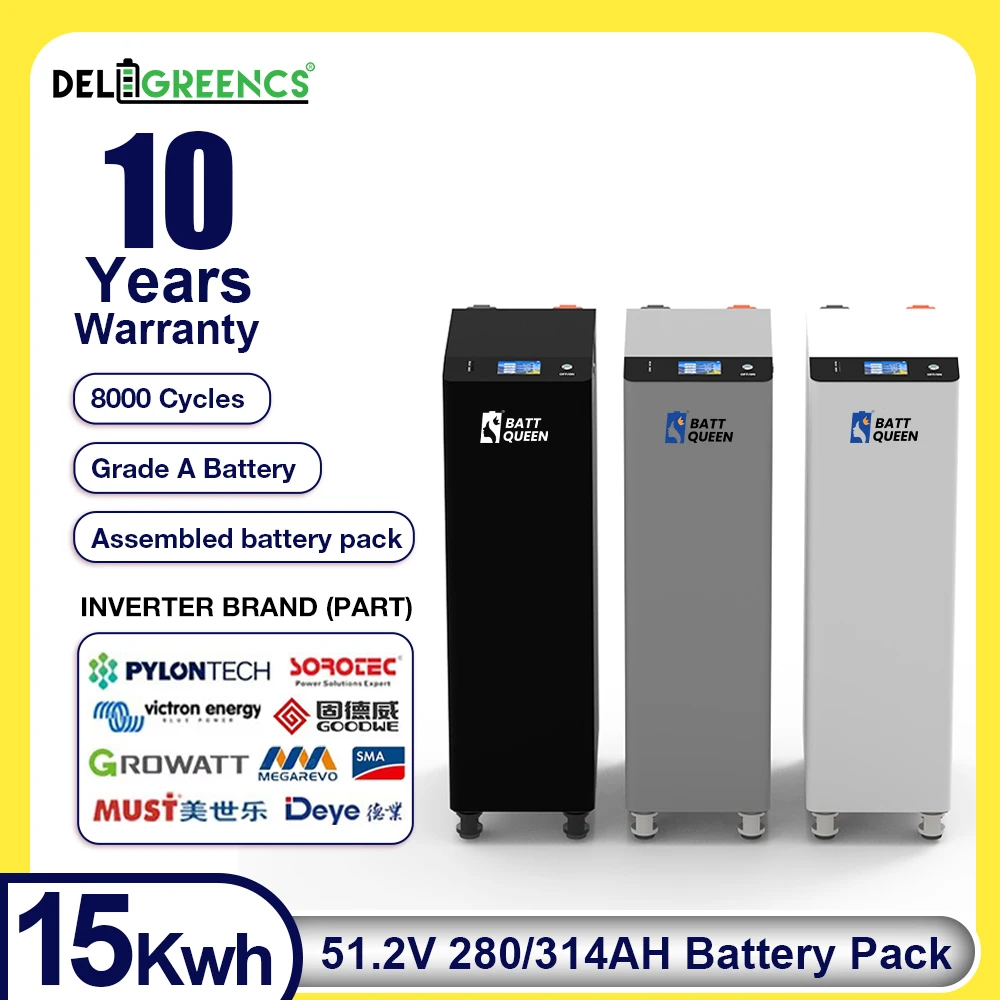 Seplos LiFePO4 Battery Pack 48V CATL314Ah Vertical 15Kwh Akku Pre-assembled 51.2V Lithium 16S 200A BMS Excluding Shipping Costs
Seplos LiFePO4 Battery Pack 48V CATL314Ah Vertical 15Kwh Akku Pre-assembled 51.2V Lithium 16S 200A BMS Excluding Shipping Costs