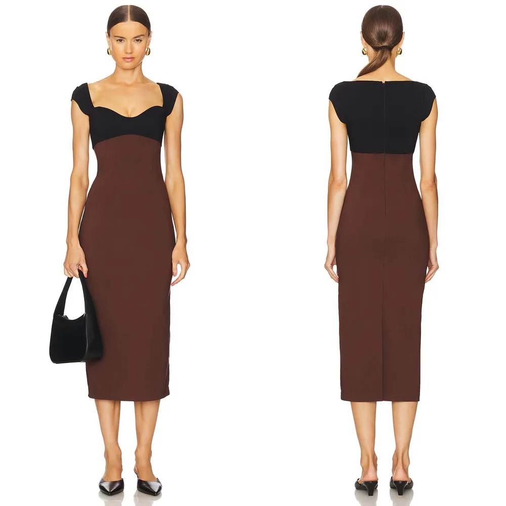 Customized High Quality Tea Length Zipper A-line Sleeveless Color Contrast Vestidos Para Casamento Convidados Evening Dresses
Customized High Quality Tea Length Zipper A-line Sleeveless Color Contrast Vestidos Para Casamento Convidados Evening Dresses