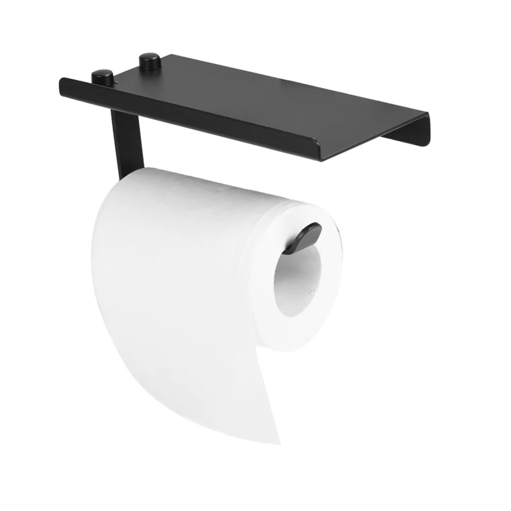Aluminum Paper Holder Wall Mounted Black Paper Roll Holder Easy to Install Rustproof Toilet Paper Rack Bathroom Accessories
Aluminum Paper Holder Wall Mounted Black Paper Roll Holder Easy to Install Rustproof Toilet Paper Rack Bathroom Accessories