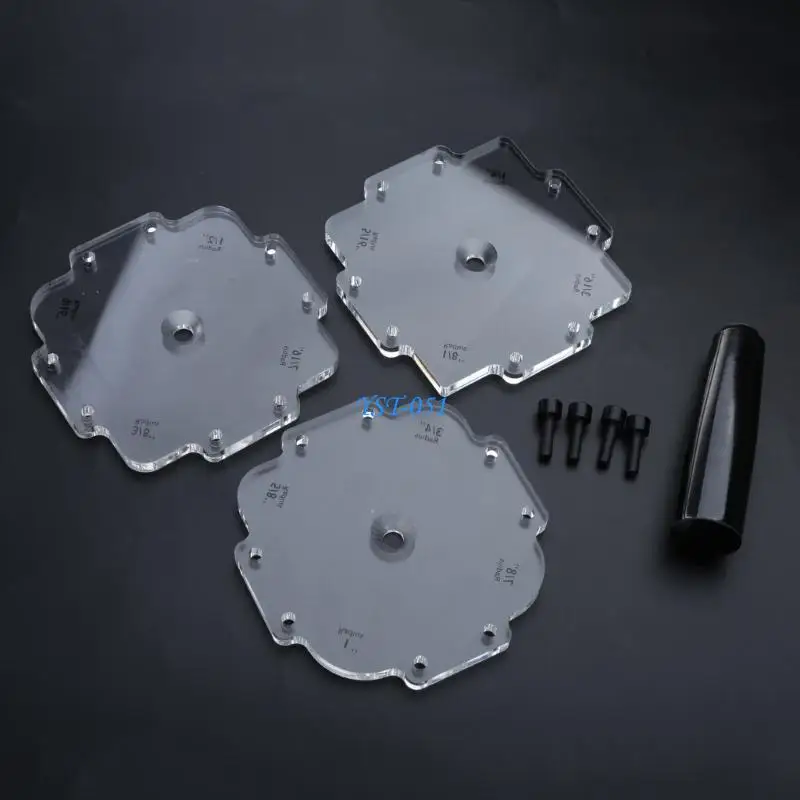 E15A Professional Woodworking Radius Jig Router Templates Corner Radius Routing Templates Rounded Corners Easy to Use 
E15A Professional Woodworking Radius Jig Router Templates Corner Radius Routing Templates Rounded Corners Easy to Use