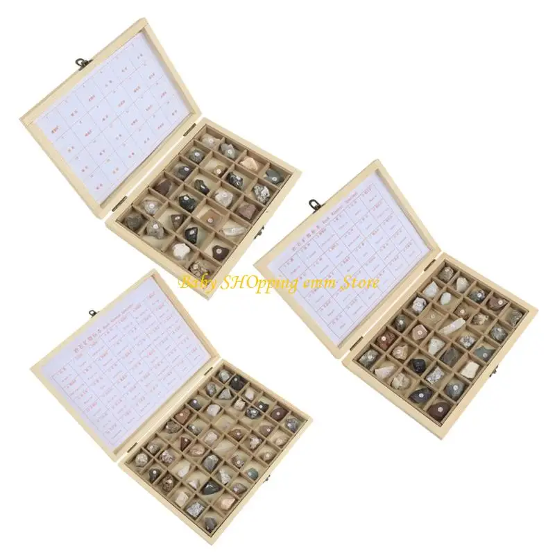 23GD Образовательные образцы горных пород Медная руда, установленная в деревянном витрине для энтузиастов геологии
23GD Образовательные образцы горных пород Медная руда, установленная в деревянном витрине для энтузиастов геологии