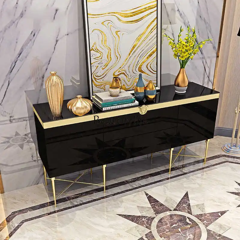 Modern light luxury TV storage cabinet Italian high-grade glass metal stainless steel cabinet
Modern light luxury TV storage cabinet Italian high-grade glass metal stainless steel cabinet