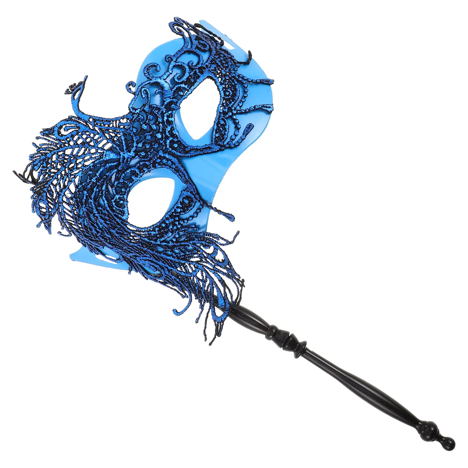 Hand Held Stick Mask Lace Masks for Women Half Masquerade Carnival Face Eyemask on Halloween
Hand Held Stick Mask Lace Masks for Women Half Masquerade Carnival Face Eyemask on Halloween