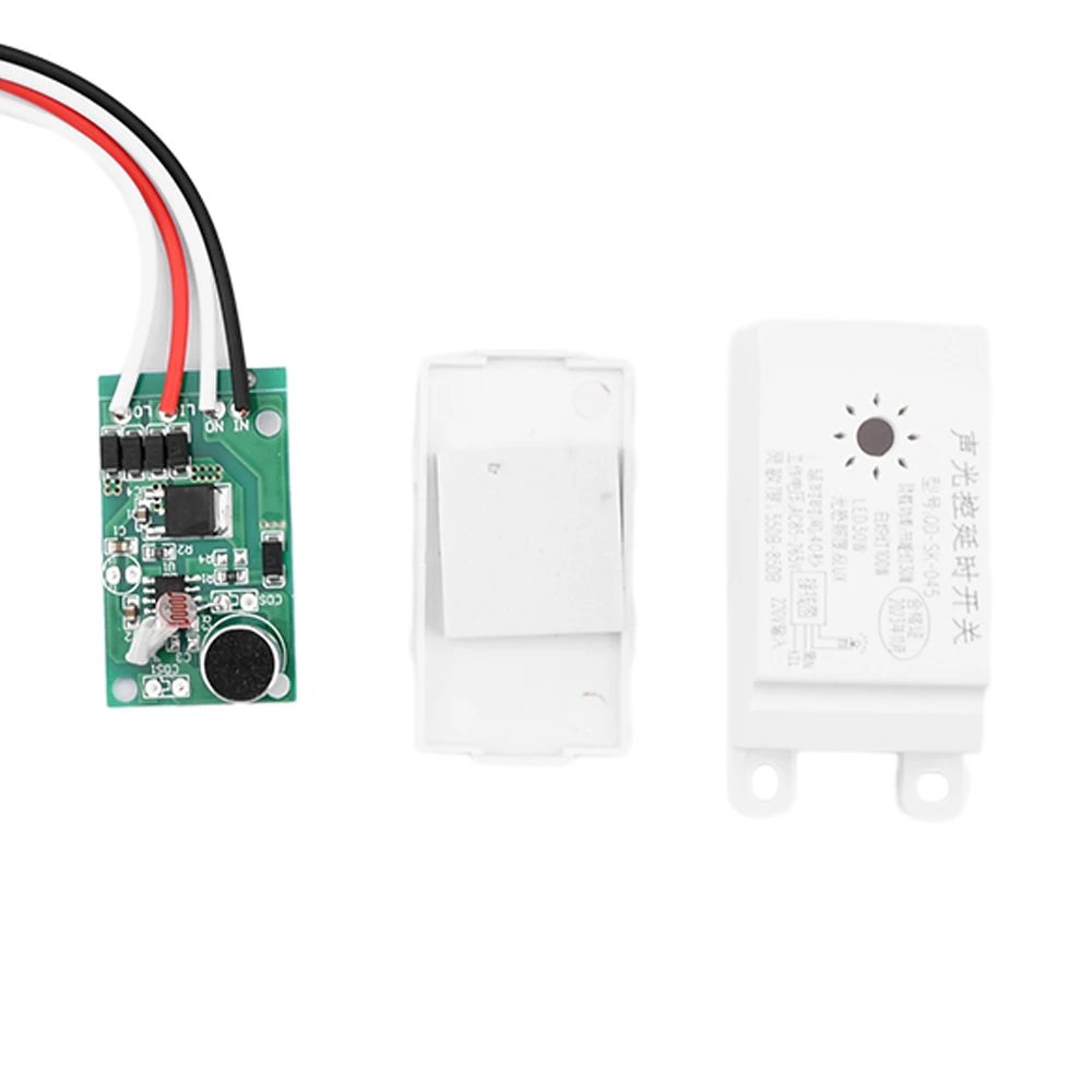 160V-220V Delay Switch Intelligent Sound Voice Sensor Light Control Switch For Corridor Bath Warehouse Stair Switch
160V-220V Delay Switch Intelligent Sound Voice Sensor Light Control Switch For Corridor Bath Warehouse Stair Switch