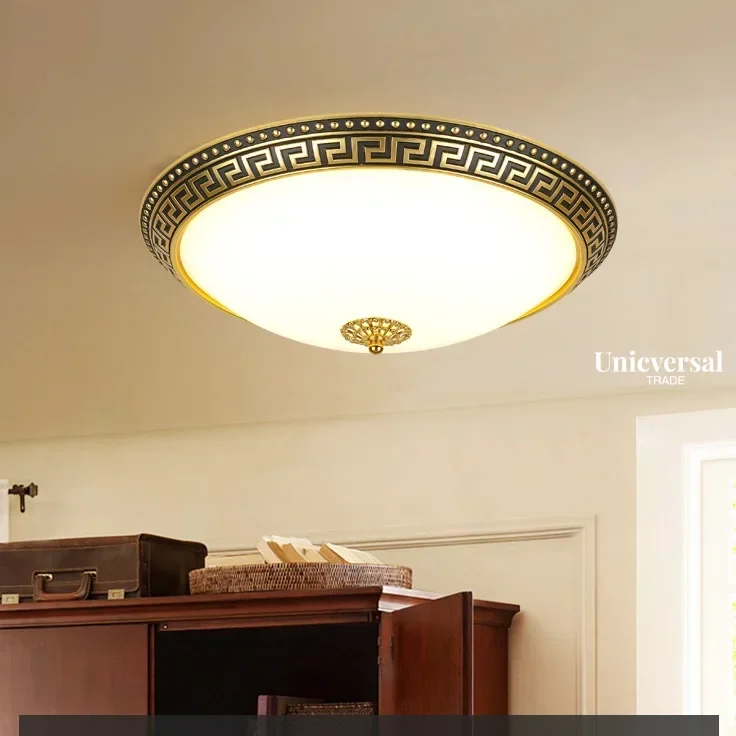 QQ BRetro Carved Ceiling Light, American Minimalist Bedroom Decoration Light, Balcony Foyer, Iron Circular Ceiling Light Fixture
QQ BRetro Carved Ceiling Light, American Minimalist Bedroom Decoration Light, Balcony Foyer, Iron Circular Ceiling Light Fixture