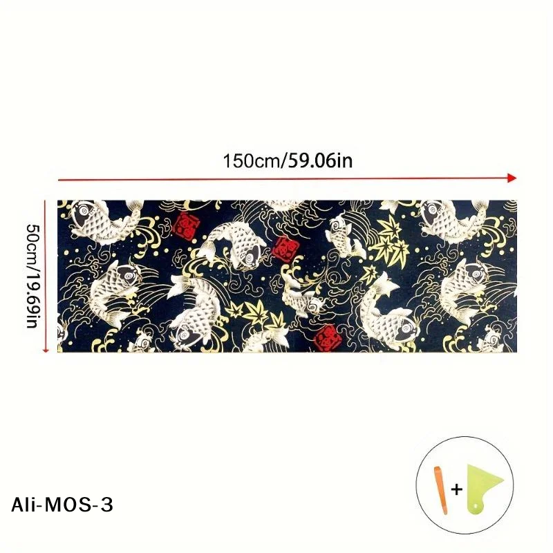 【P】1Pc High Grade Wear-Resistant Car Dashboard Door Panel Ceiling Decor Fabric Self-Adhesive Black Koi Fish Car Interior Sticker
【P】1Pc High Grade Wear-Resistant Car Dashboard Door Panel Ceiling Decor Fabric Self-Adhesive Black Koi Fish Car Interior Sticker