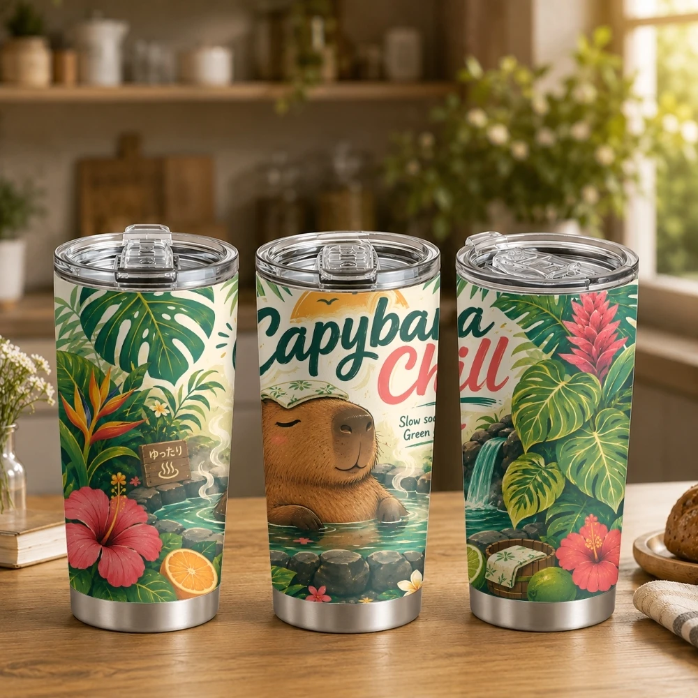 Capybara Chill Vacuum Flasks 20oz Double Wall Coffee Insulated Cup For Hot And Cold Drinks
Capybara Chill Vacuum Flasks 20oz Double Wall Coffee Insulated Cup For Hot And Cold Drinks