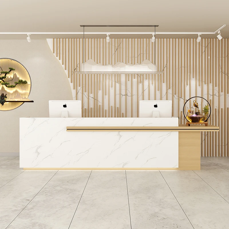 Entrance Aesthetic Center Decor Reception Desk Luxury Receptionist Front Salon Beauty Furniture Kassentisch Office Counter
Entrance Aesthetic Center Decor Reception Desk Luxury Receptionist Front Salon Beauty Furniture Kassentisch Office Counter