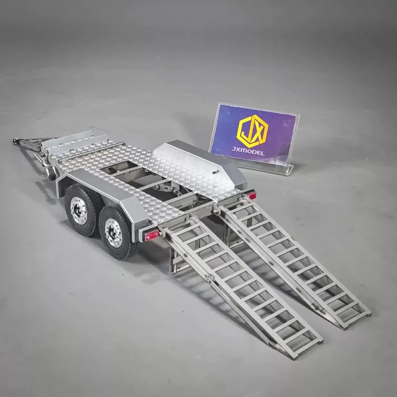 JX-ET2=Two-axle Engineering Mini Trailer - JXmodel 1/14 Metal Model with Movable Rear Ladder and Taillights For E20 Excavator
JX-ET2=Two-axle Engineering Mini Trailer - JXmodel 1/14 Metal Model with Movable Rear Ladder and Taillights For E20 Excavator