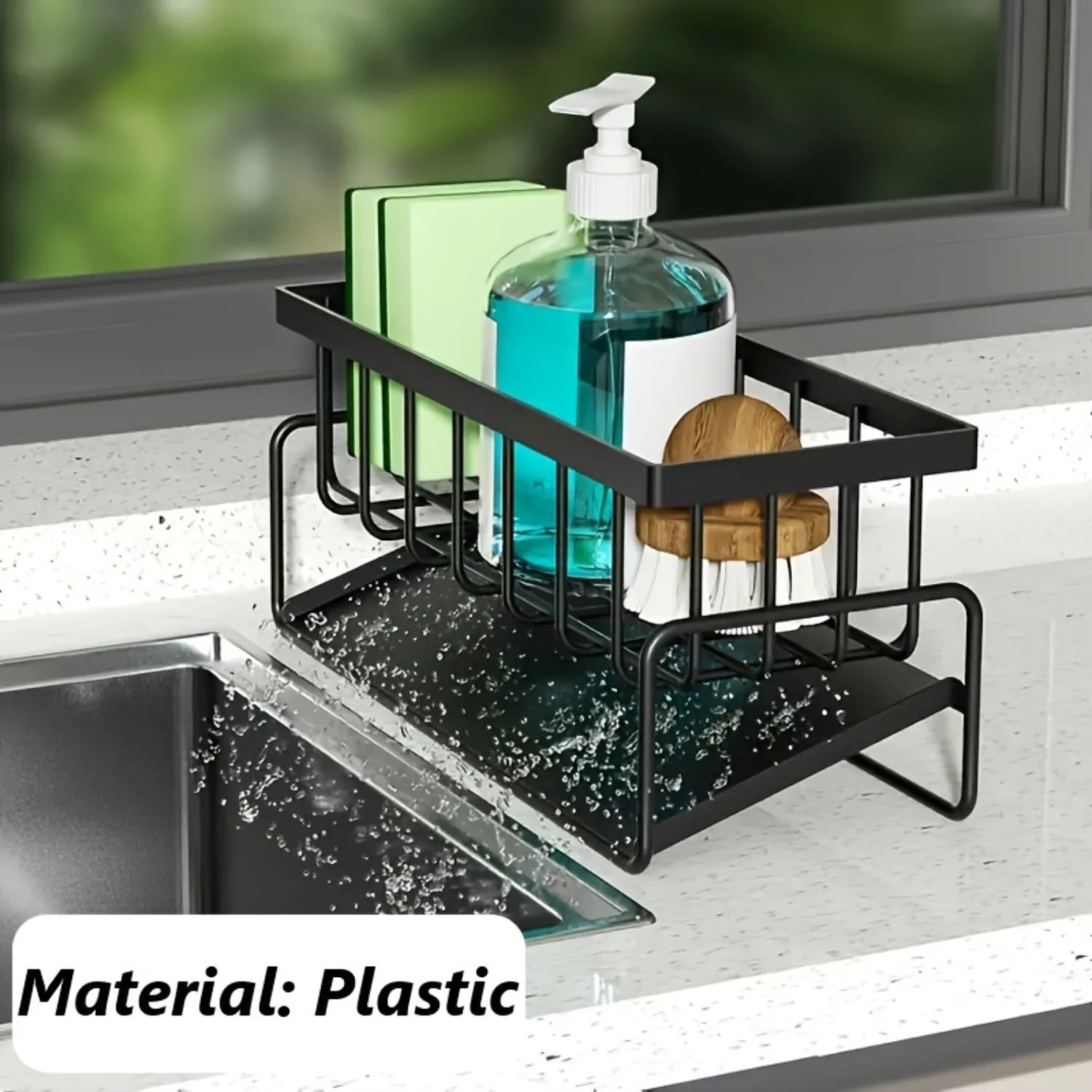 1pc Sink Rack, Sponge Drain Rack With Dishcloth Holder For Hotel Kitchen, Stainless Steel Sink Rack For Sponge Dish Soap Dishcl
1pc Sink Rack, Sponge Drain Rack With Dishcloth Holder For Hotel Kitchen, Stainless Steel Sink Rack For Sponge Dish Soap Dishcl