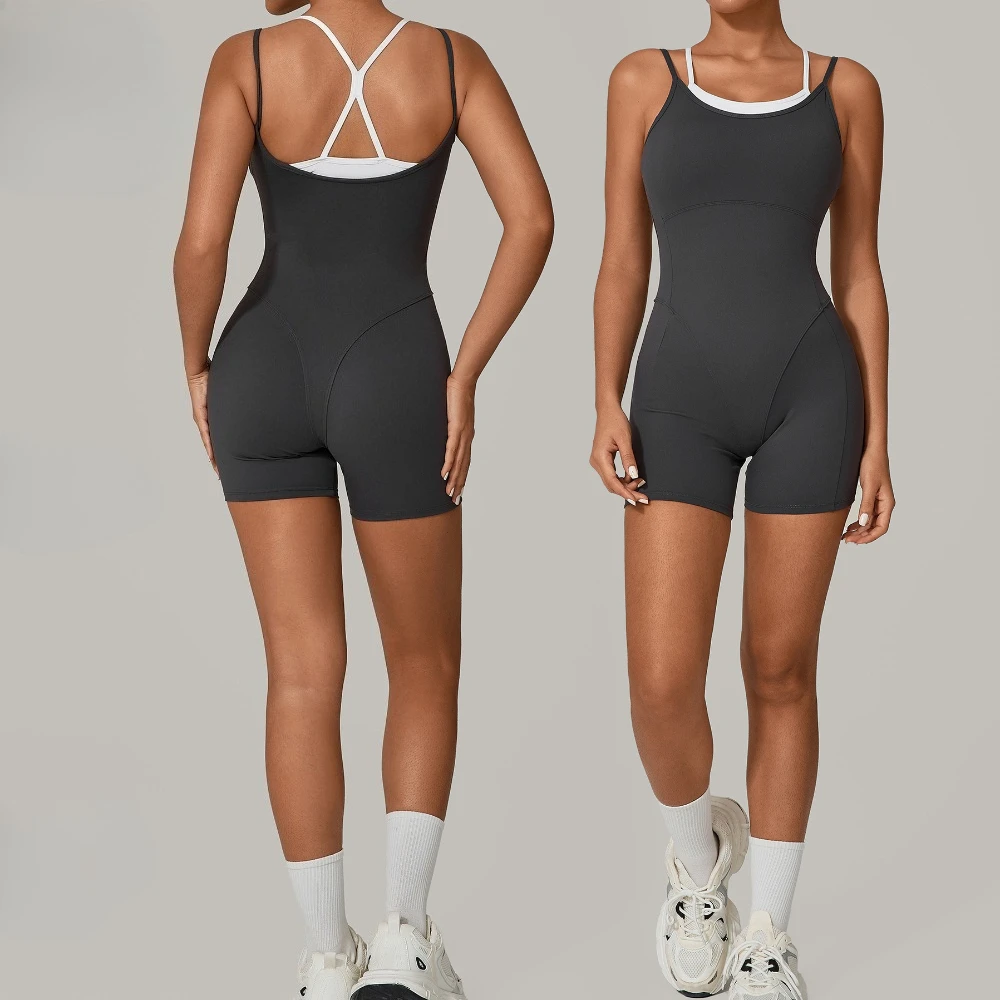 Women Sleeveless One Piece Gym Overalls Fitness Rompers Hollow Backless Sport Short Jumpsuit Playsuit Workout Clothing Bodycon
Women Sleeveless One Piece Gym Overalls Fitness Rompers Hollow Backless Sport Short Jumpsuit Playsuit Workout Clothing Bodycon