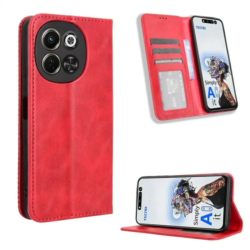 For Tecno Spark 30 30C 4G/5G Flip Leather Retro Magnetic Bracket Card Wallet Phone Case For Tecno Pova Neo 6 5G 30 C Spark Shell
For Tecno Spark 30 30C 4G/5G Flip Leather Retro Magnetic Bracket Card Wallet Phone Case For Tecno Pova Neo 6 5G 30 C Spark Shell
