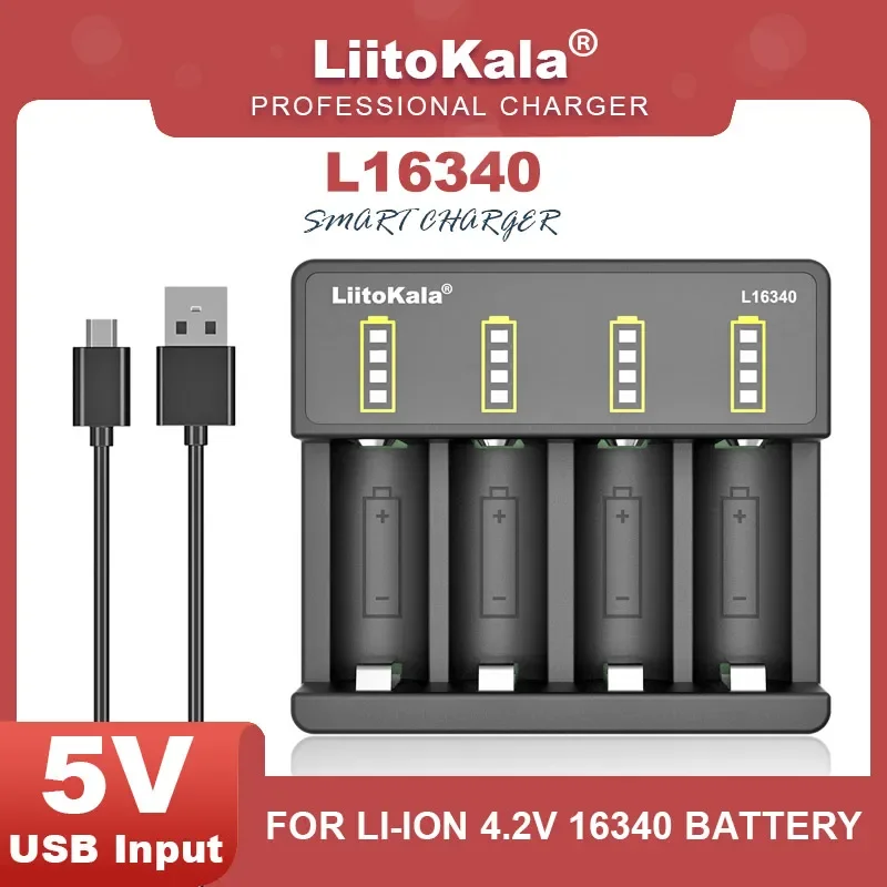Зарядное устройство LiitoKala Lii-L16340 для аккумуляторов 3,7 в, 16340 CR123A, CR17335
Зарядное устройство LiitoKala Lii-L16340 для аккумуляторов 3,7 в, 16340 CR123A, CR17335