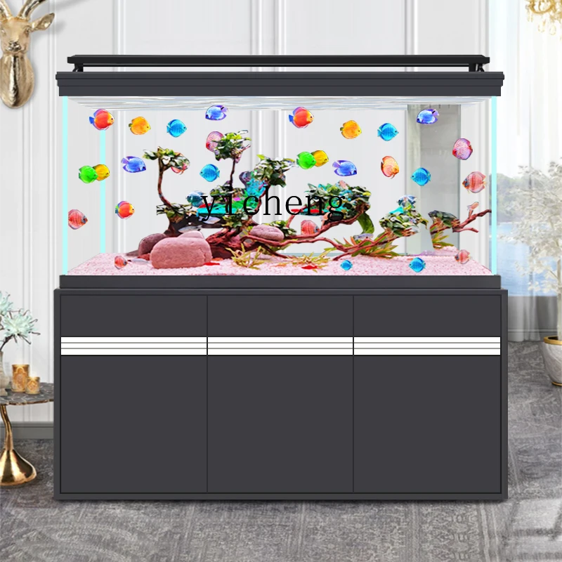 TQQ living room household aquarium large partition wall floor-to-ceiling water-free ecological family goldfish tank
TQQ living room household aquarium large partition wall floor-to-ceiling water-free ecological family goldfish tank
