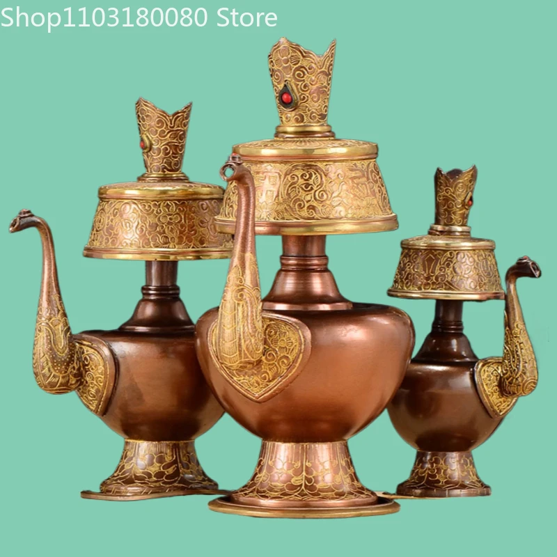 Red copper Ben pot benba Treasure bottle Tibet Buddhism Wen Ba pot Large size,22cm,19cm,16cm
Red copper Ben pot benba Treasure bottle Tibet Buddhism Wen Ba pot Large size,22cm,19cm,16cm