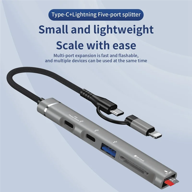 Концентратор OFSS-USB C с портом интерфейса, USB-концентратором с портом USB Typec и устройством чтения карт SD/TF для ноутбука ПК, USB-флеш-накопителя
Концентратор OFSS-USB C с портом интерфейса, USB-концентратором с портом USB Typec и устройством чтения карт SD/TF для ноутбука ПК, USB-флеш-накопителя