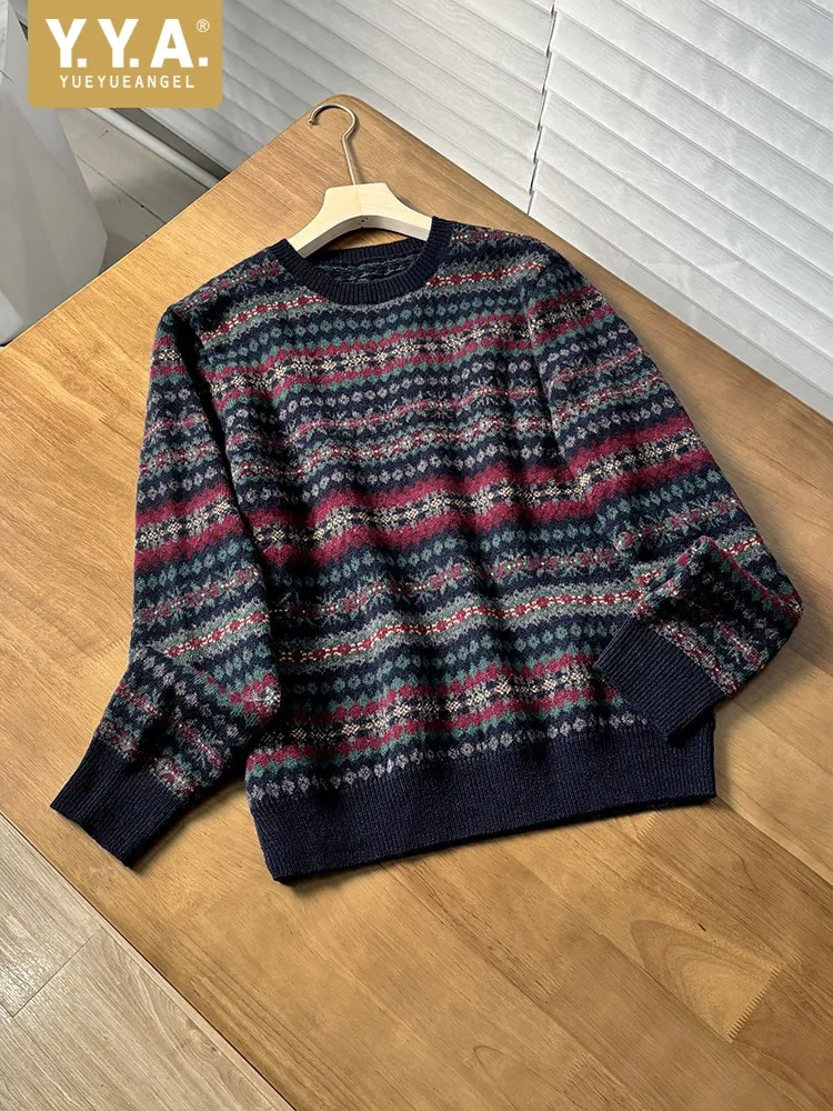 Women Vintage Wool Sweater Autumn Winter Thicken Warm Long Sleeve O Neck Pullover Knitted Tops Female Harajuku Casual Sweaters
Women Vintage Wool Sweater Autumn Winter Thicken Warm Long Sleeve O Neck Pullover Knitted Tops Female Harajuku Casual Sweaters