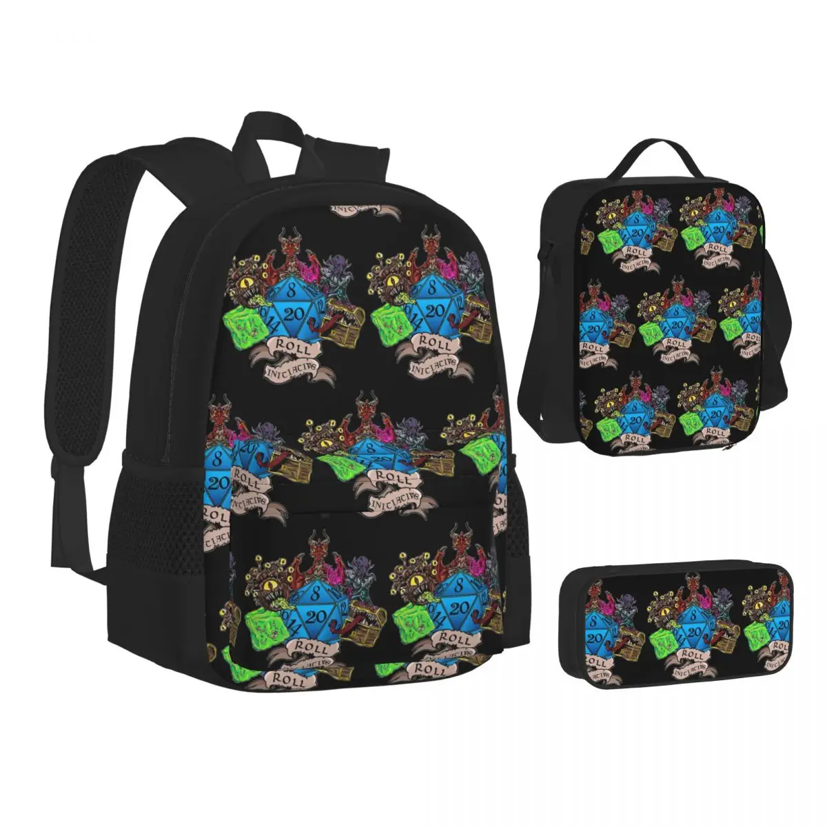 Roll Initiative Dungeon And Dragon Backpacks Students Bookbag School Bags Kids Rucksack Lunch Bag Pen Bag Three-Piece Set
Roll Initiative Dungeon And Dragon Backpacks Students Bookbag School Bags Kids Rucksack Lunch Bag Pen Bag Three-Piece Set