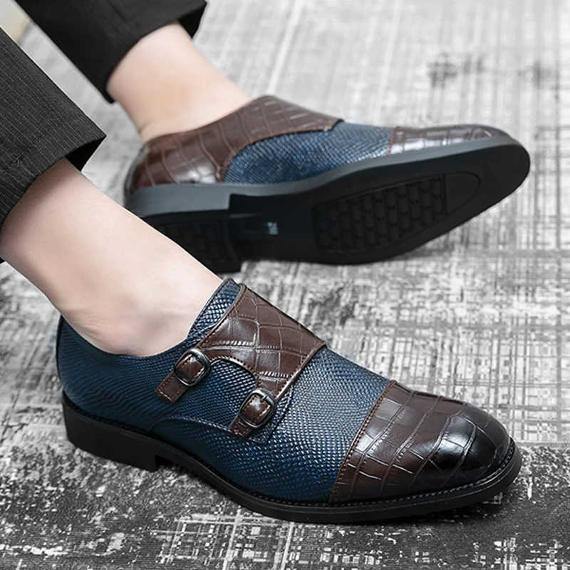 Men's Business Leather Shoes Leather Splicing Plaid Buckle Metal Men's Outdoor Business Formal Men's Leather Shoes Men's Shoes
Men's Business Leather Shoes Leather Splicing Plaid Buckle Metal Men's Outdoor Business Formal Men's Leather Shoes Men's Shoes