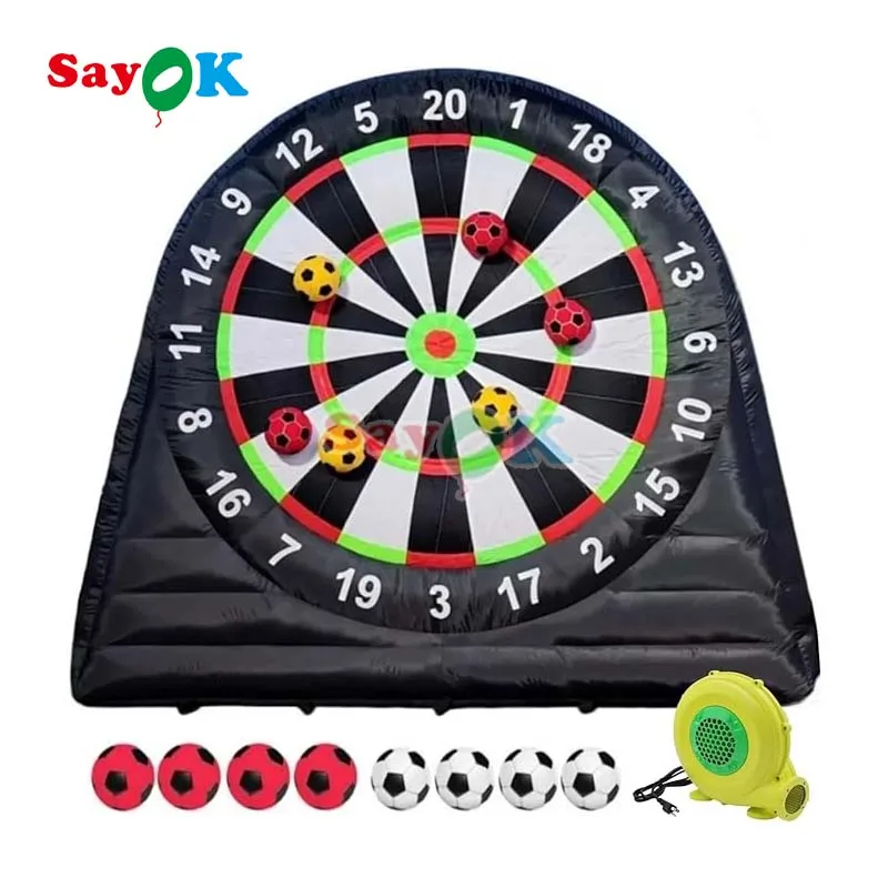 Sayok Large Inflatable Football Darts Game, Interactive Outdoor Sports Soccer Dartboard with 8 Balls for Party Game & Event
Sayok Large Inflatable Football Darts Game, Interactive Outdoor Sports Soccer Dartboard with 8 Balls for Party Game & Event
