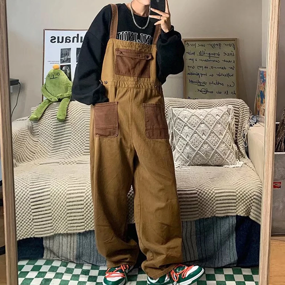 Мужские винтажные рабочие комбинезоны из вельвета, свободные повседневные брюки-комбинезоны в уличном стиле с карманами
Мужские винтажные рабочие комбинезоны из вельвета, свободные повседневные брюки-комбинезоны в уличном стиле с карманами
