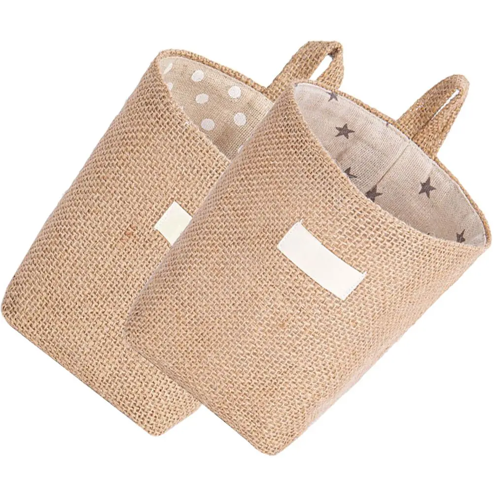 2 Pcs Baskets Beige Dot Wall Hanging Multi-Function Storage Basket Desk Toy Clothes Organizer Bins Eco
2 Pcs Baskets Beige Dot Wall Hanging Multi-Function Storage Basket Desk Toy Clothes Organizer Bins Eco