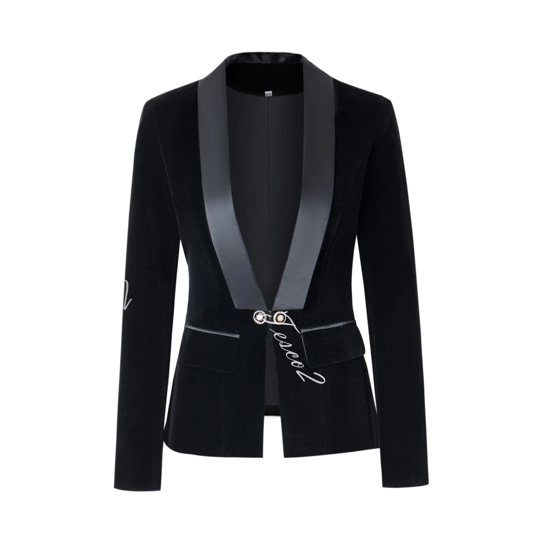 Tesco Women Velvet Blazer Suit Black Royal Blue Slim Fit Jacket Senior Vintage Shawl Collar Female Tops Formal Coat For Wedding
Tesco Women Velvet Blazer Suit Black Royal Blue Slim Fit Jacket Senior Vintage Shawl Collar Female Tops Formal Coat For Wedding