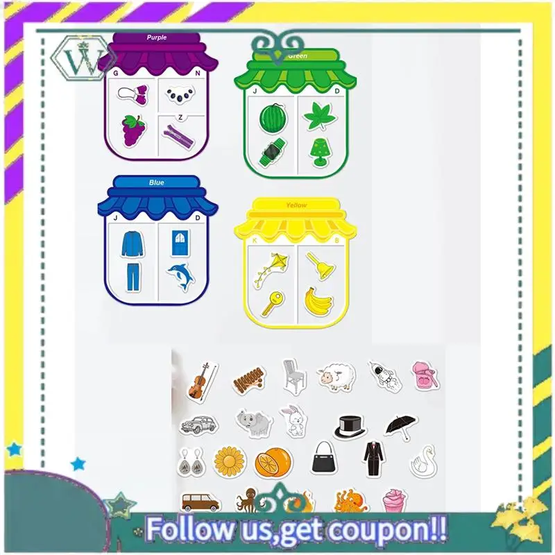 (New) Magic Magnetic Color Sorting Set - Color Sorting Toys For Toddlers, Color And Shape Sorting, Preschool Time Learning
(New) Magic Magnetic Color Sorting Set - Color Sorting Toys For Toddlers, Color And Shape Sorting, Preschool Time Learning