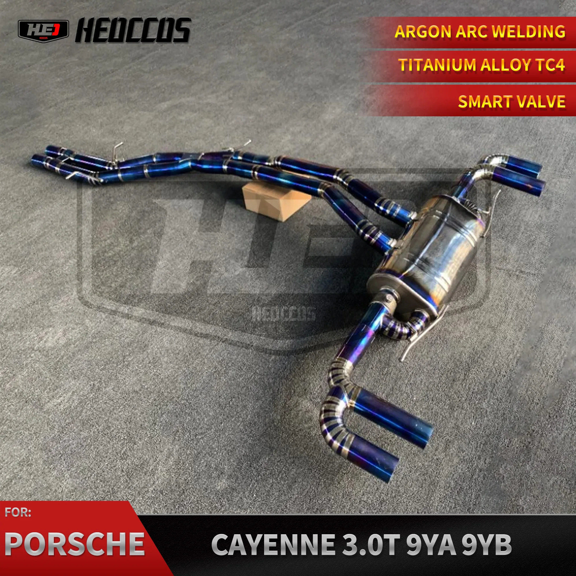 HEO High Performance Titanium Valved Exhaust For Porsche Cayenne Coupe 9YA 2019+ 3.0T catback Electronic Valve Muffler
HEO High Performance Titanium Valved Exhaust For Porsche Cayenne Coupe 9YA 2019+ 3.0T catback Electronic Valve Muffler