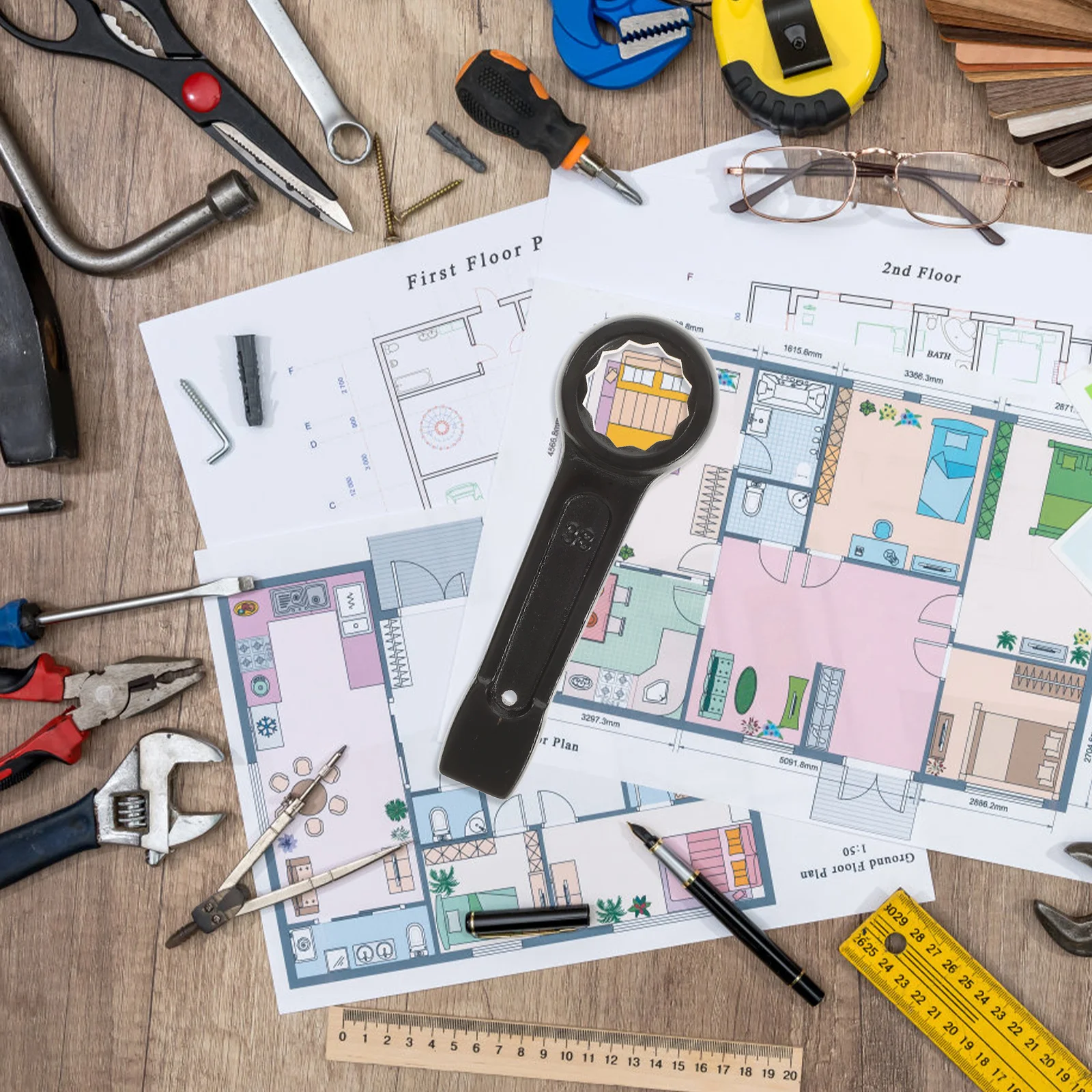 38Mm Steel Ratchet Spanner Heavy Duty Box End Wrench for Mechanical Repair Tightening Loosening Nuts Hand Tool
38Mm Steel Ratchet Spanner Heavy Duty Box End Wrench for Mechanical Repair Tightening Loosening Nuts Hand Tool