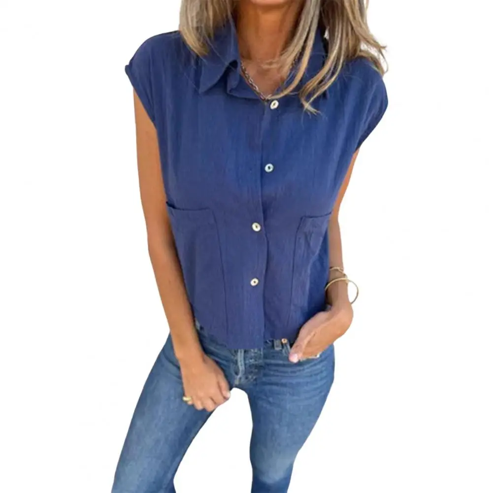 2025 Summer White Sleeveless Lapel Shirt Solid Color Pocket Office Lady Casual Elegant Shirts & Blouses For Women Fashion Tops
2025 Summer White Sleeveless Lapel Shirt Solid Color Pocket Office Lady Casual Elegant Shirts & Blouses For Women Fashion Tops