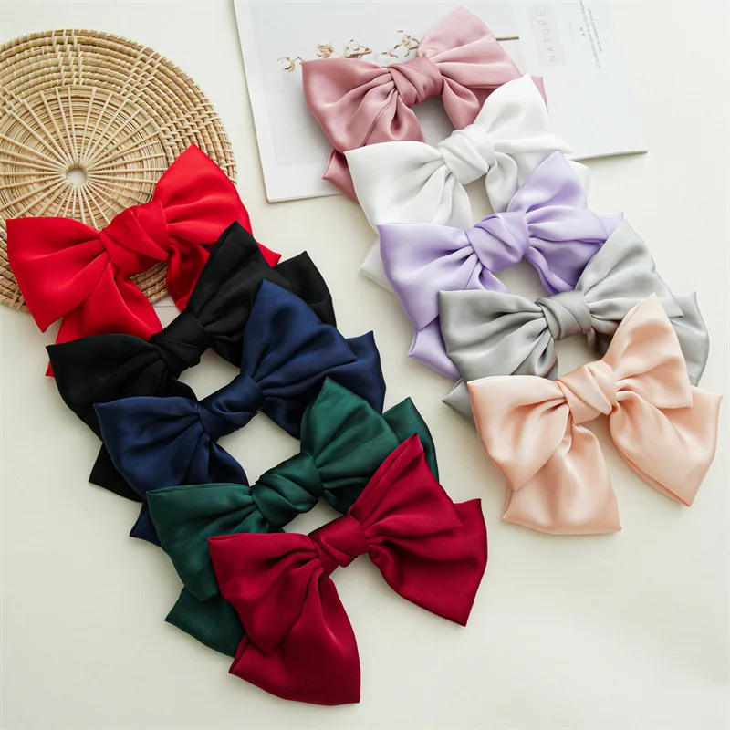 10PCS New Spring Satin Fresh and Sweet Fabric Bow Hair Clips, Women's Multifunctional Headbands, Spring Clips
10PCS New Spring Satin Fresh and Sweet Fabric Bow Hair Clips, Women's Multifunctional Headbands, Spring Clips